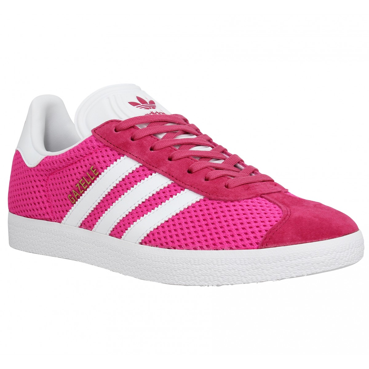 adidas gazelle grise et rose femme